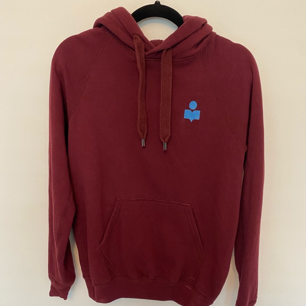 Isabel Marat Etoile Malibu Hoodie, Burgundy, 36
